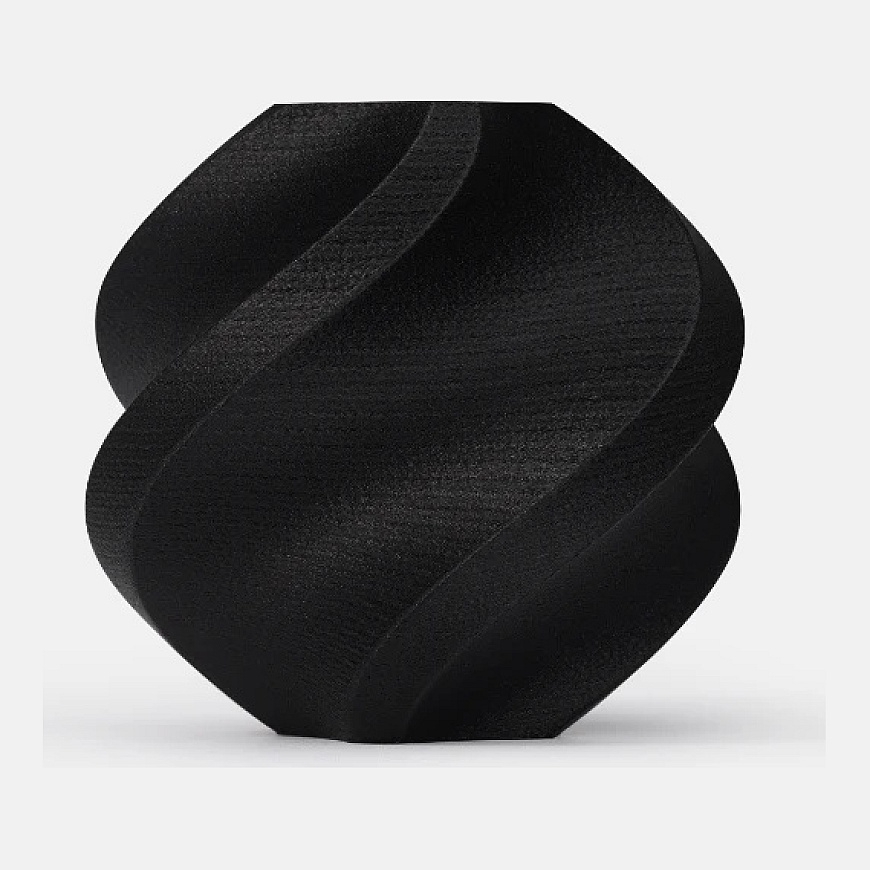 3D Plastmasa – PA6-CF filaments spulcē/Melnā krāsa | 1,75 mm, 1kg | Bambu Lab – 2