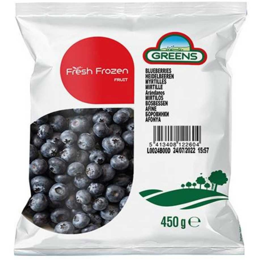 Frozen blueberries GREENS, 450 g
