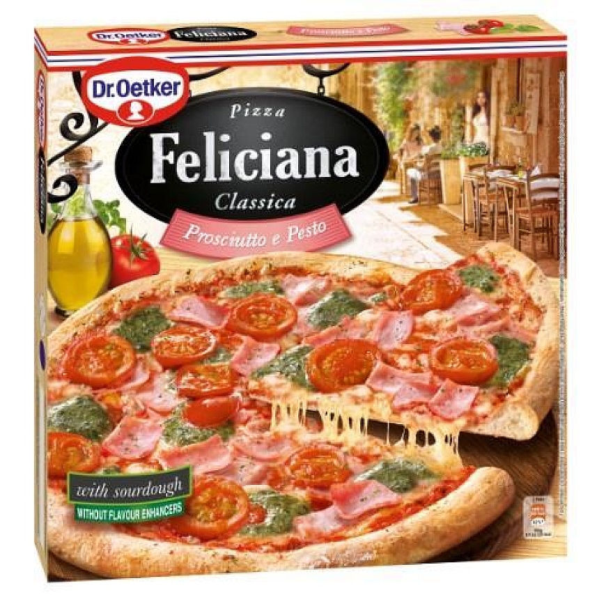 FELICIANA Prosciutto e Pesto külmutatud pits, 360 g