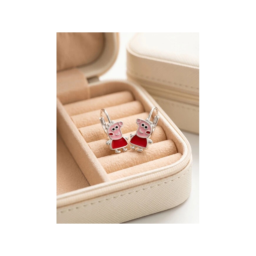 Brilio Silver Девочковые серебряные серьги Peppa Pig EA1269W – 5