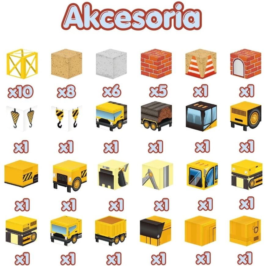 WOOPIE magnetic construction cubes Construction Site 49 pcs. – 3