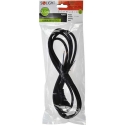 Solight elastīgais kabelis, 2x 1mm2, gumijas, melns, 2,5m Solight elastīgais kabelis, 2x 1mm2, gumijas, melns, 2,5m