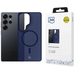 3mk savun "MagCase" -kuori "Samsung Galaxy S25 Ultra" -laitteelle - Sininen läpinäkyvä