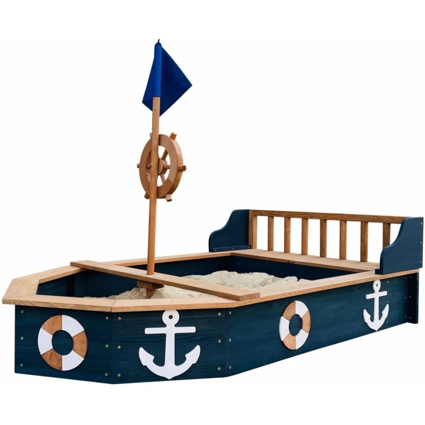 AXI Sandpit Boat Doris with Storage Space + Cover 153 cm – 2
