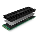 ICY BOX IB-M2HS-701 M.2 NVMe SSD Kütteseade/radiaator Must 1 tk ICY BOX IB-M2HS-701 M.2 NVMe SSD Kütteseade/radiaator Must 1 tk
