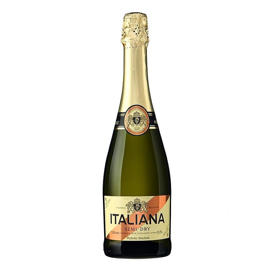 Sparkling wine ITALIANA Prestige, semi-dry, 11.5%, 0.75 l