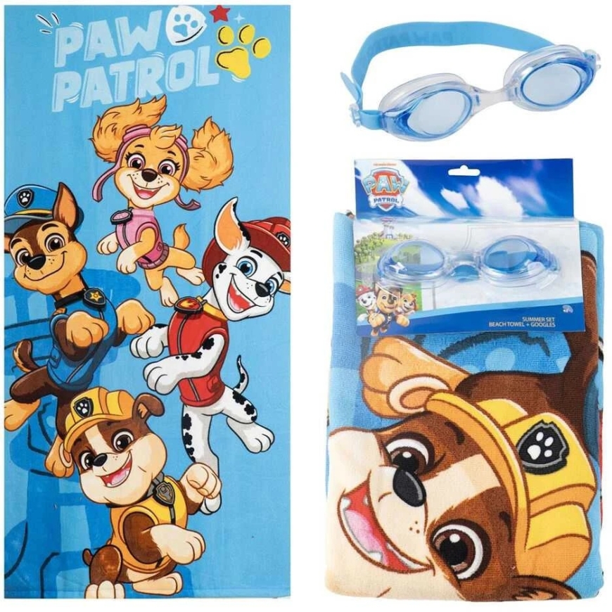 CERDÁ Paw Patrol -pyyhe + uimalasit-setti