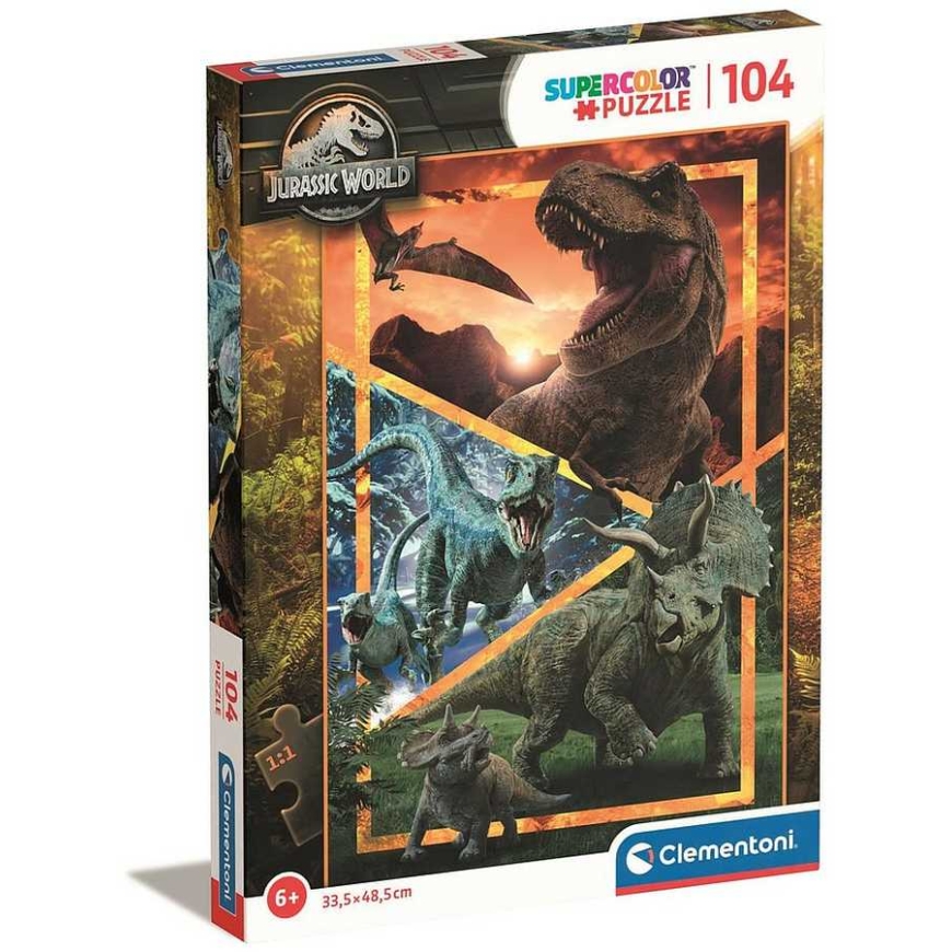 Clementoni Dėlionė 104 vnt. - Juros periodo pasaulis – 2