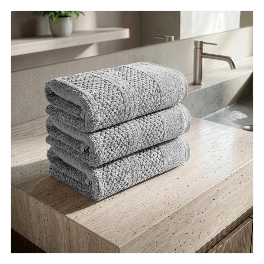Eurofirany RE/ADINA/03/SREB 70X140 (X3) 520 Pyyhe – 4