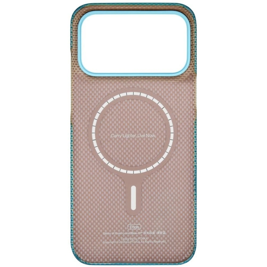 PITAKA Edge Case MagSafe ümbris iPhone 18 Pro Max / 17 Pro Max selge sinine – 5