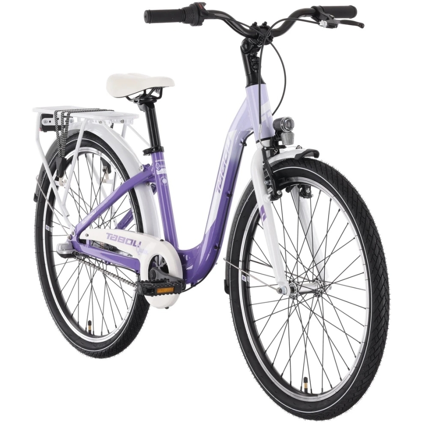 Dviratis Tabou Queen 24 Plus violetinė-baltas