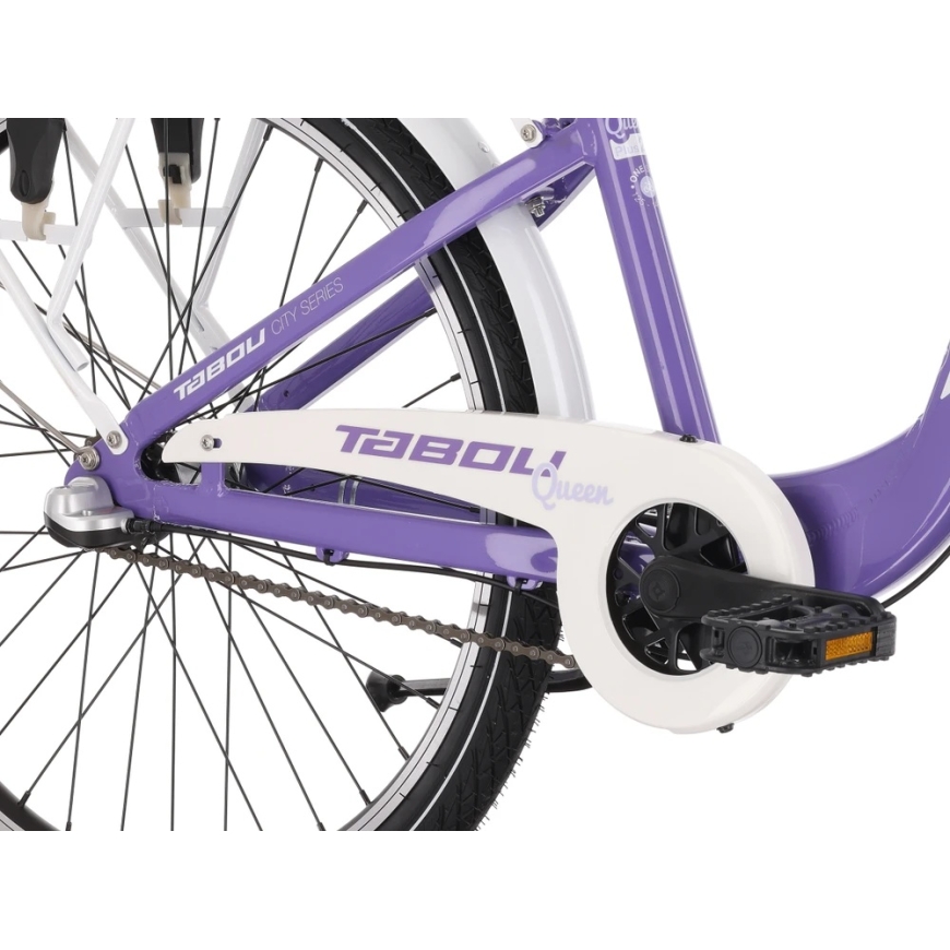 Velosipēds Tabou Queen 24 Plus purpursarkans-balts – 2