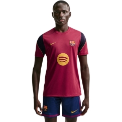 Miesten FC Barcelona Nike Strike -T-paita, burgundy