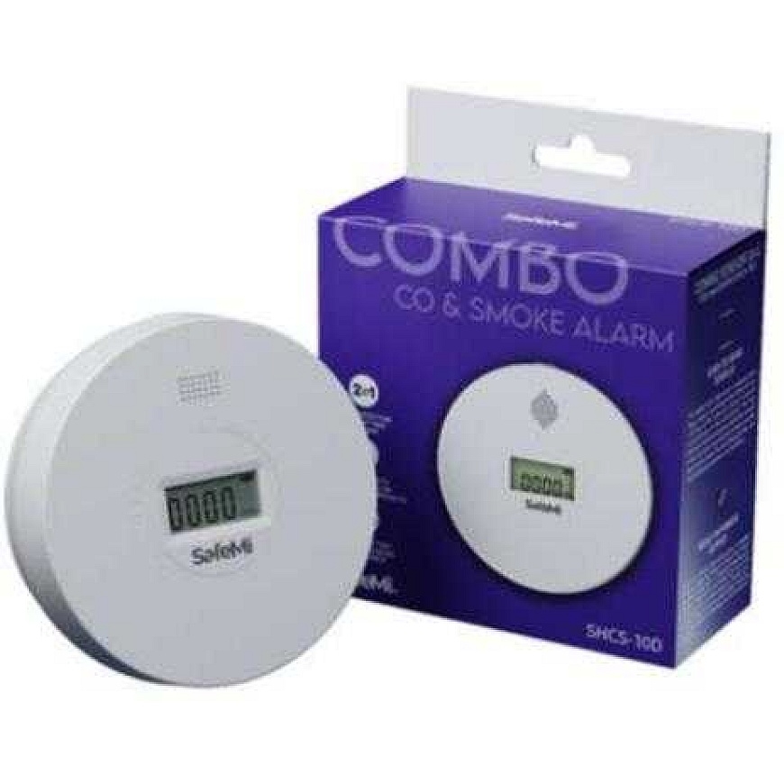 "Carruzzo SAFE MI" carbon monoxide and smoke detector – B – 7-year warranty SHCS-10D