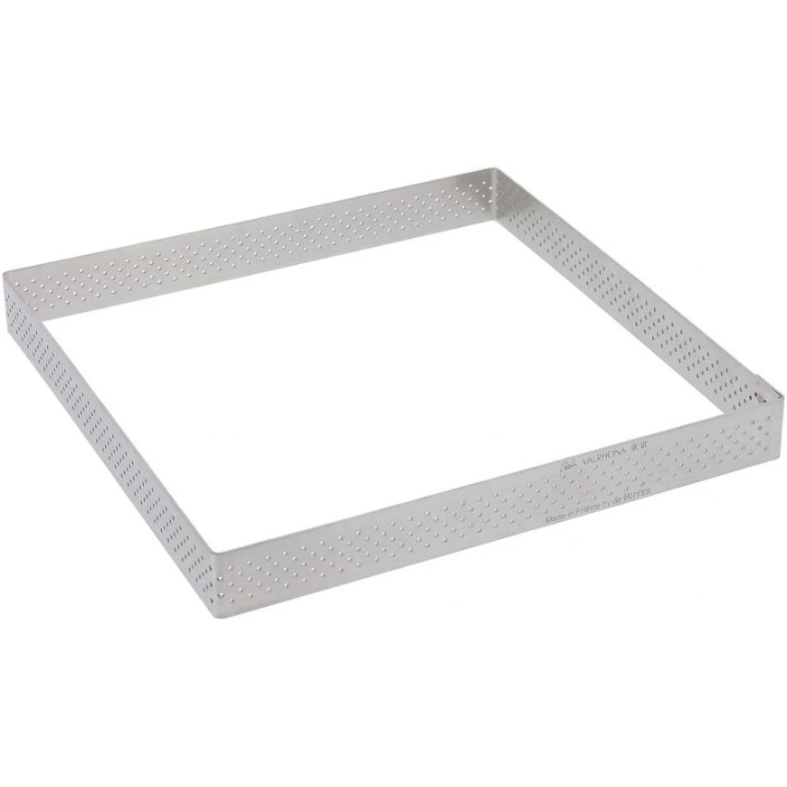 Конфетный обод De Buyer, перфорированный, 17.5x17.5x2 см – 5