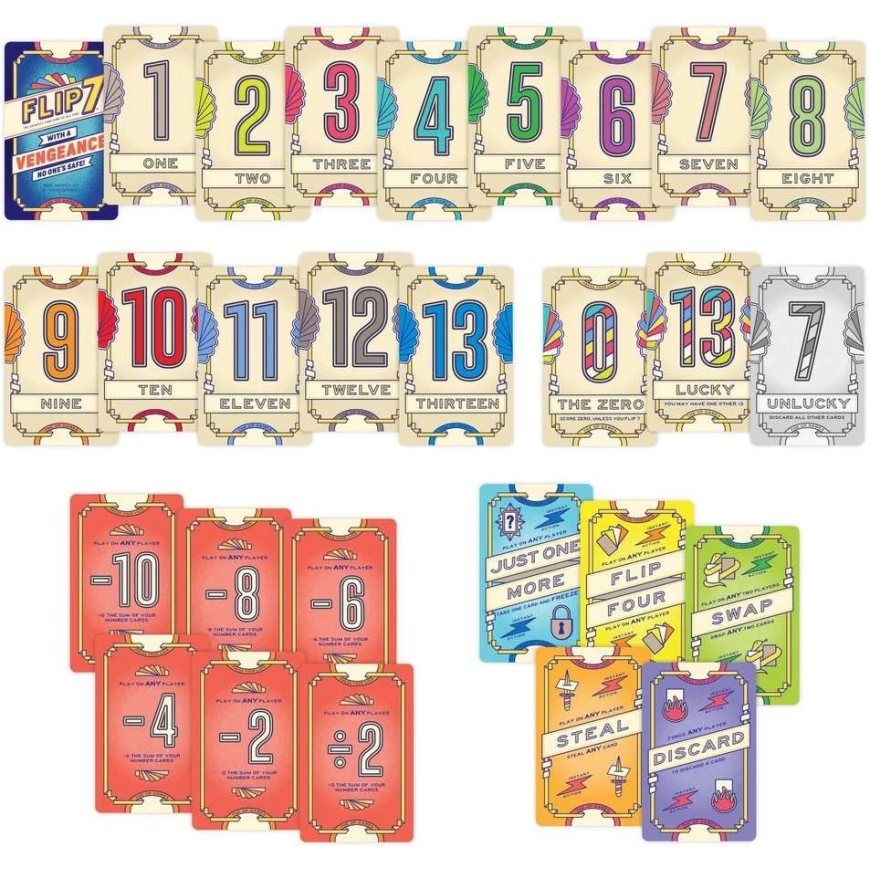 Usaopoly Games The Op Games Flip 7 Kättemaksuga – 2