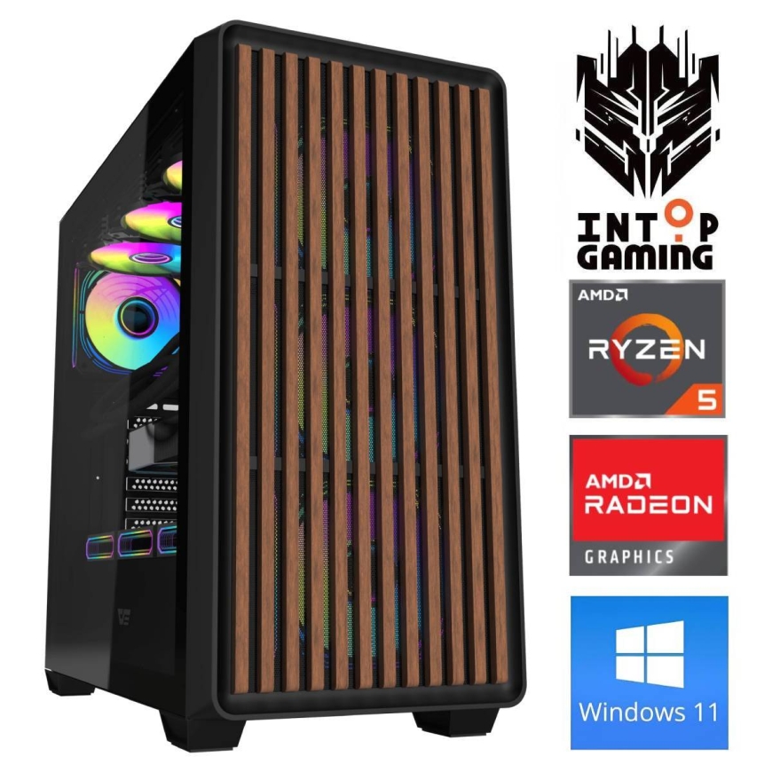 INTOP Ryzen 5 7500F 16GB DDR5 1TB SSD M.2 NVME RX9060XT 16GB WIN11Pro