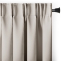 Beige Curtain with Loops AmeliaHome 200 × 280 cm Beige Curtain with Loops AmeliaHome 200 × 280 cm