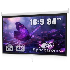 Spacetronik Roku velkamais projekcijas ekrāns 84" 16:9 balts