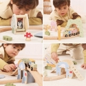 Viga Toys Деревянный поезд для детей с рельсами набор из 62 деталей Viga Toys Деревянный поезд для детей с рельсами набор из 62 деталей