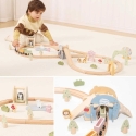 Viga Toys Wooden Train Set for Kids with Tracks 62-Piece Set Viga Toys Wooden Train Set for Kids with Tracks 62-Piece Set