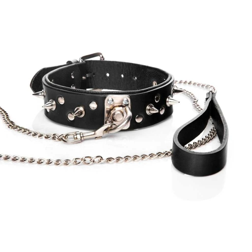 Whips Collections Leather Collar for Men with Spikes Bondage BDSM – 2