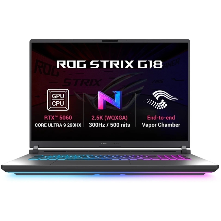 ASUS NTB ROG Strix G18 (G815LM-TT156WZ) Laptop, Ultra 9 290HX, 18", 2560 x 1600, 32 GB, 1 TB SSD, RTX 5060, W11 Home, gray