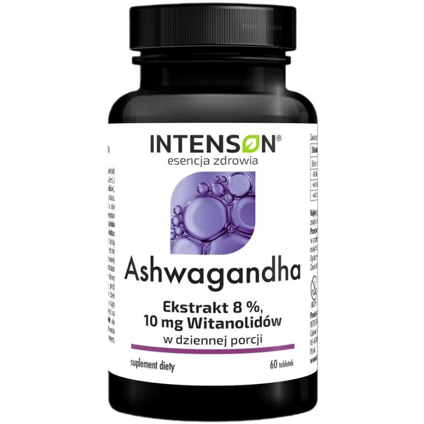 Intenson Ashwagandha 10mg withanolides toidulisand 60 tabletti