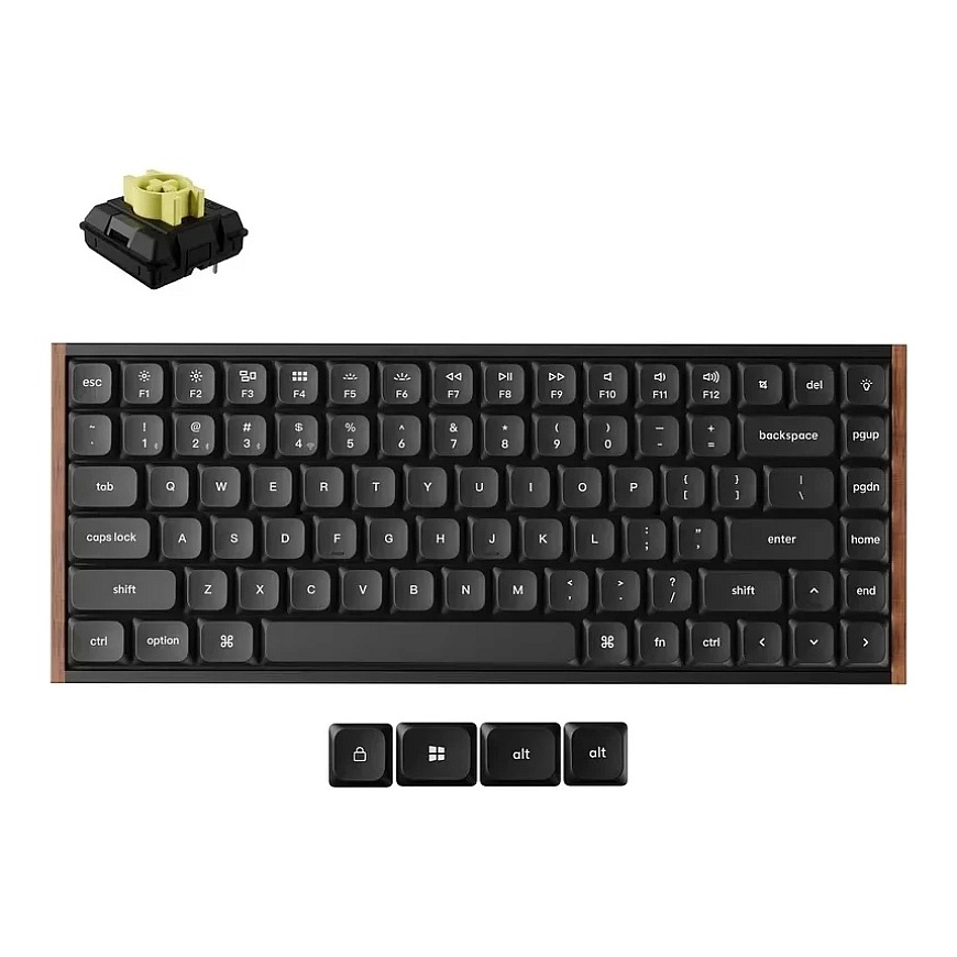 Keychron K3 Ultra Wireless Spēļu Tastatūra | Melna, Keychron Milk POM Banana