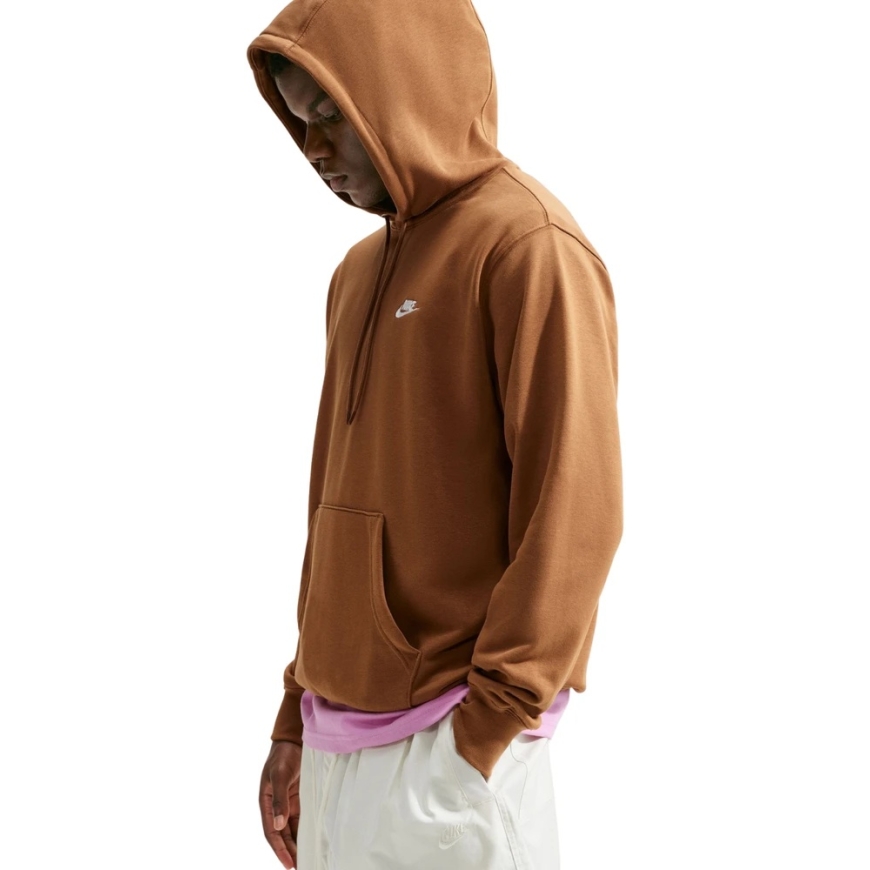 Meeste sweatshirthoodie Nike Club FT PO, pruun – 5