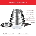 Tefal Ingenio Emotion katlu un pannas komplekts, 13 daļas (L897SD74) Tefal Ingenio Emotion katlu un pannas komplekts, 13 daļas (L897SD74)