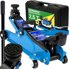 Hydraulic workshop car jack, frog-shaped jack, 2.5 t, with case, MR178