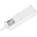 Extension Cord 3 Sockets 1.5 m German Type with Switch (3x1.0 mm) Rebel White Extension Cord 3 Sockets 1.5 m German Type with Switch (3x1.0 mm) Rebel White