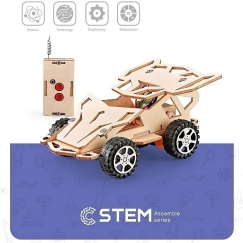 Lisädigitaalinen puisen kokoamissetti - Lisädigitaalinen puisen kokoamissetti kauko-ohjattava auto, STEM, 8+