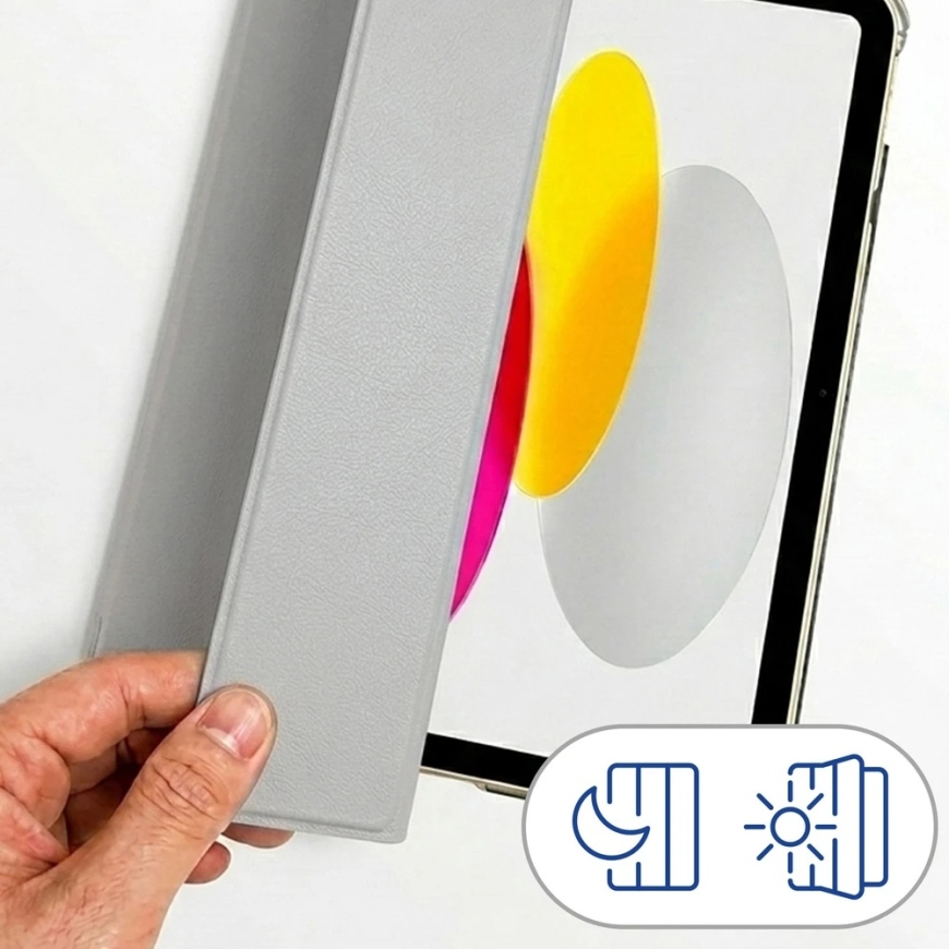 3mk Hardy TabCase, skirta Apple iPad Pro 11 (M4/M5) (11") sidabrinė – 3