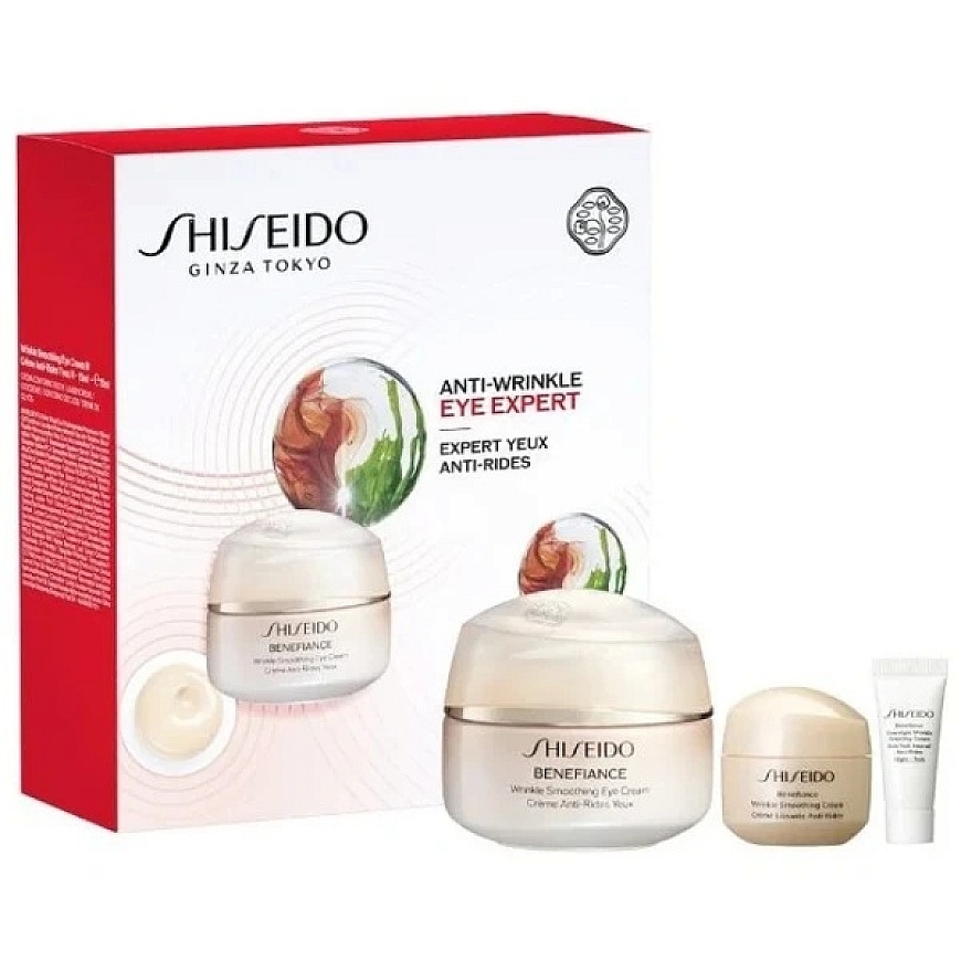 Shiseido Shi Benef W Smoothing Eye krēms, 15 ml, komplekts, 26 gab.