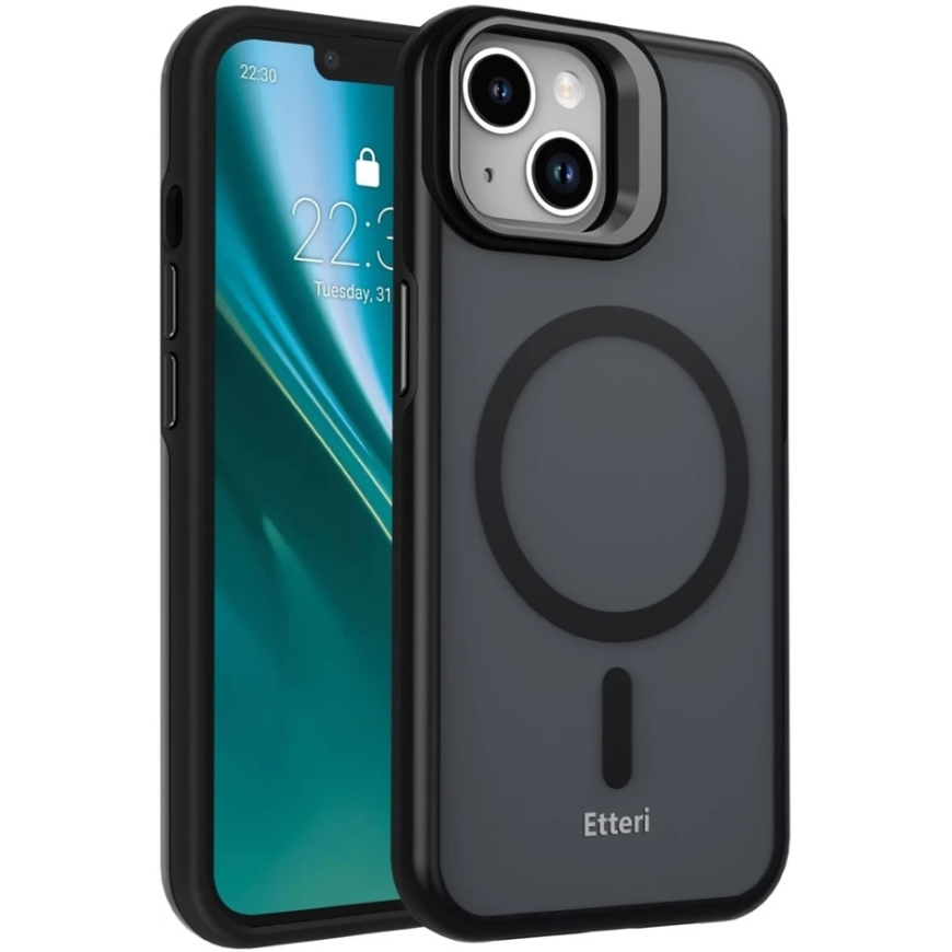 Etteri Morning Fog kotelo iPhone 14 6,1" musta – 2