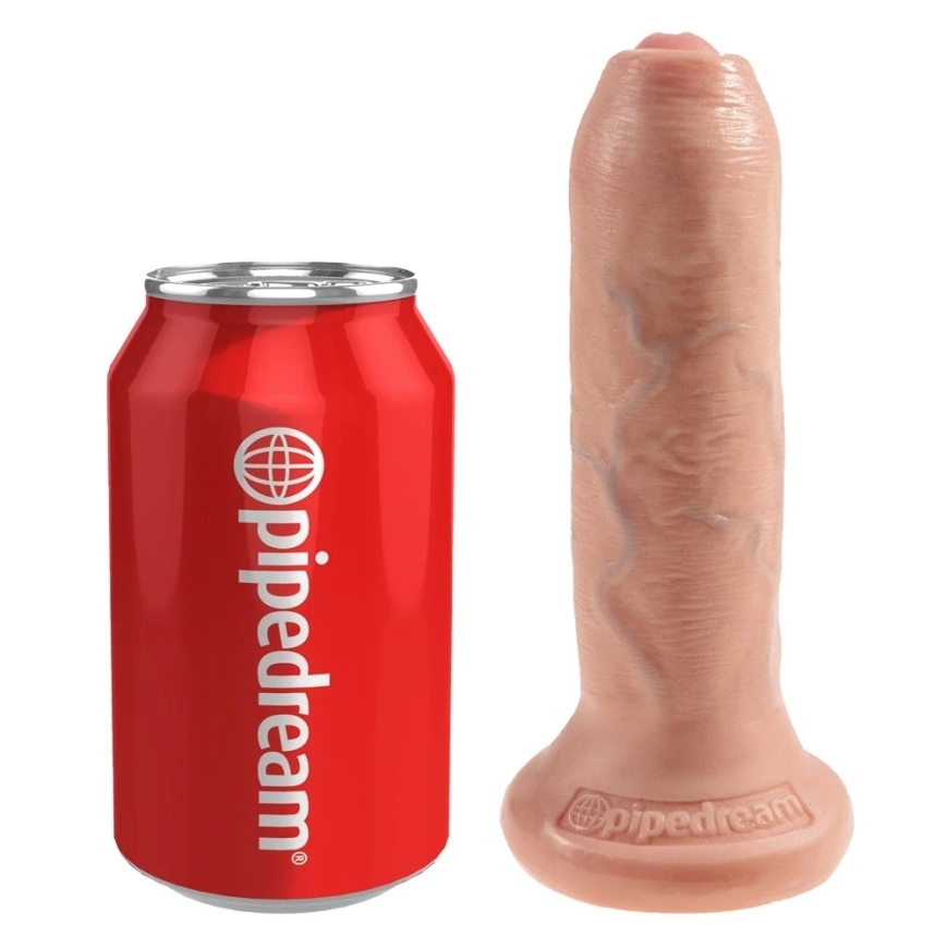 Pipedream "King Cock" 6 tuuman käsittelemätön – pehmeä – 3