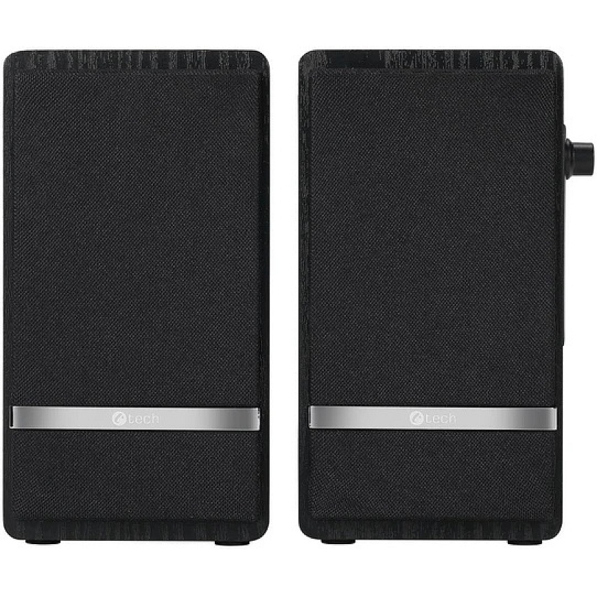 Акустические системы для компьютера Snopy C-TECH колонки 6W, USB, черные (SPK-20) – 2