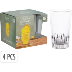 Mondex 4 STIKLINIŲ GĖRIMAMS RINKINYS 410 ML