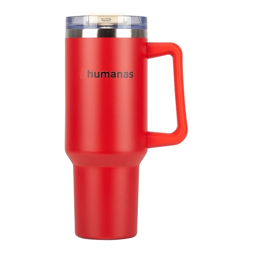 Termos - Humanas Viva 1200 ml, Leekindel, Söögitoru/Otsik, Punane – 2