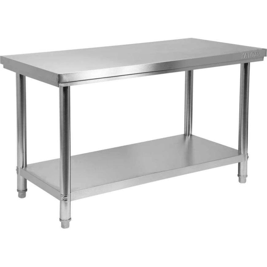 Toya Sa Poland Stainless Steel Central Table, with Shelf, 1600x700x850mm, Designed for Catering Establishments – 3