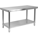 Toya Sa Poland Стол центральный из нержавеющей стали, с полкой, 1600x700x850мм, для предприятий общественного питания Toya Sa Poland Стол центральный из нержавеющей стали, с полкой, 1600x700x850мм, для предприятий общественного питания