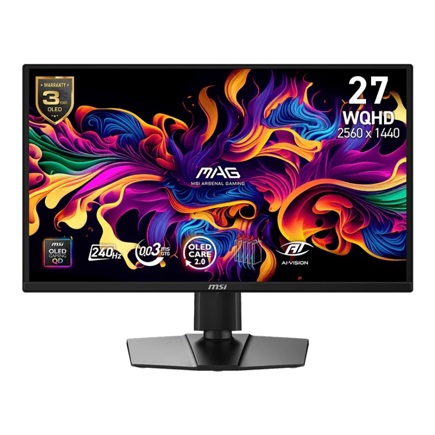 MSI MAG 272QPDE QD-OLED X24 монитор для ПК 67,3 cm (26.5") 2560 x 1440 пикселей Wide Quad HD Черный