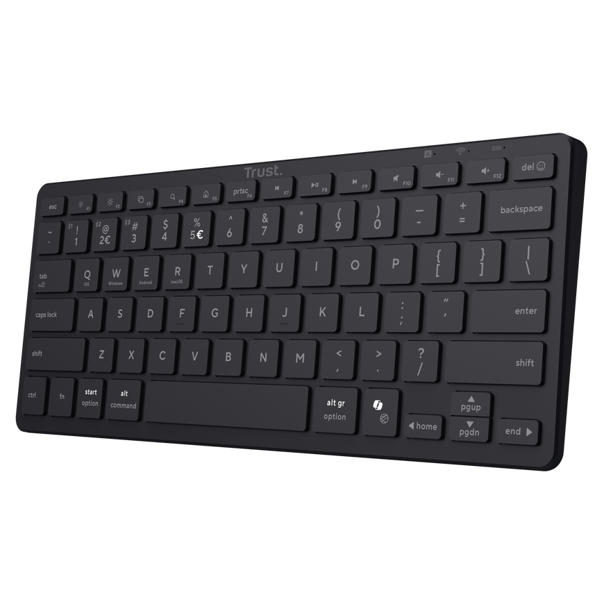 Bluetooth-клавиатура Trust Nado II для нескольких устройств, черная