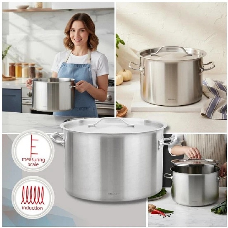 King Hoff Gastronorm pott, roostevaba teras, diameeter 45cm, 44l, kinghoff, kh-2027 – 3