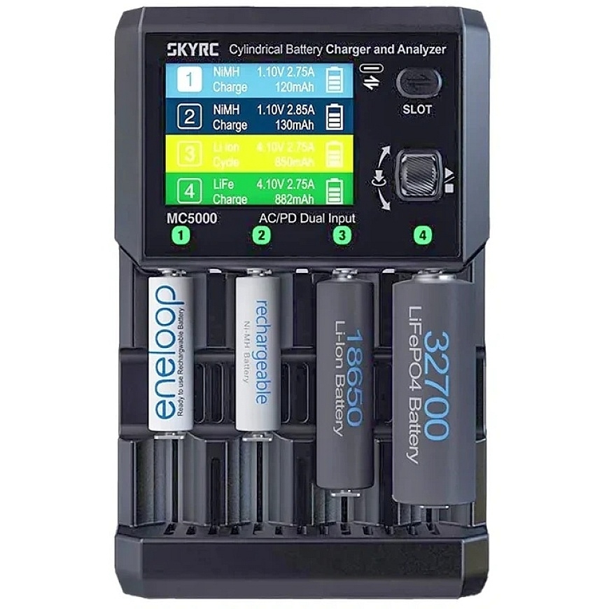 Зарядное устройство для аккумуляторов и анализатор - SkyRC MC5000 USB-C 4 слота 5 A/2 A