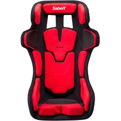 Sabelt GT PAD XL võidusõidu iste, klaasplastist korpus, FIA heakskiidetud, modulaarne - must/red (00213-01-04-Punane)