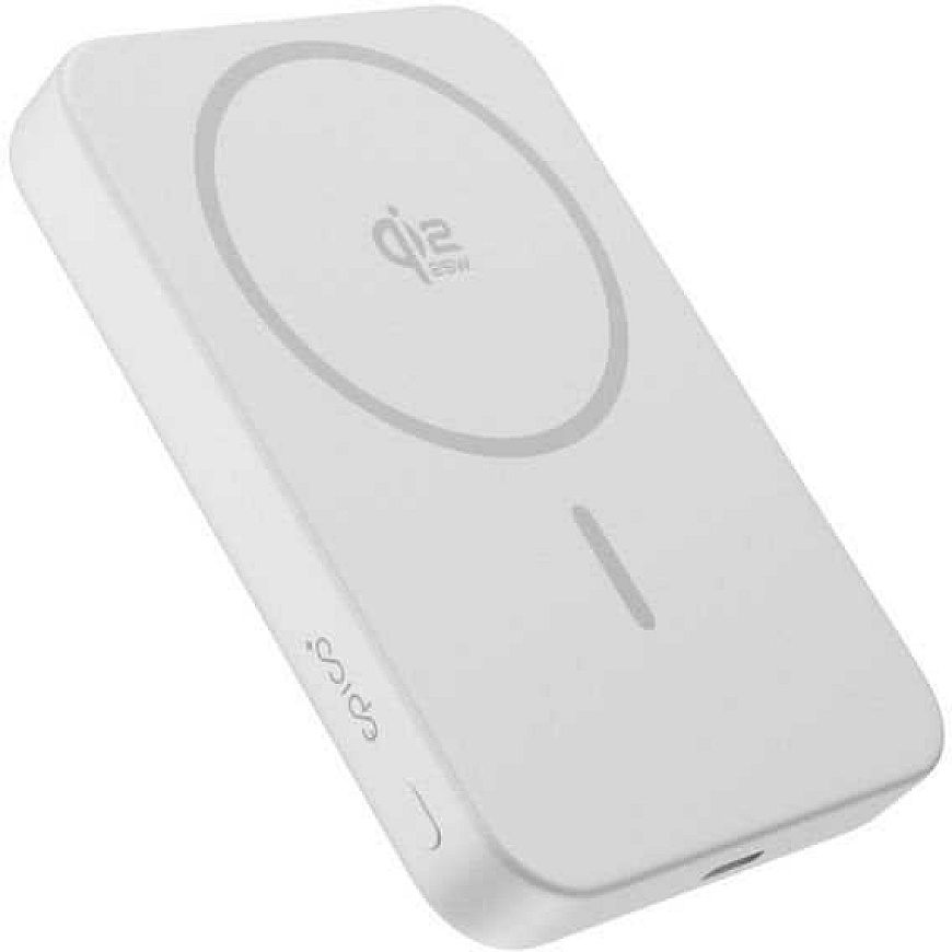 Epico UltraPack Qi2 25W 10000mAh alumīnija Mag+ bezvadu powerbank EM75 | sudraba | saderīgs ar MagSafe