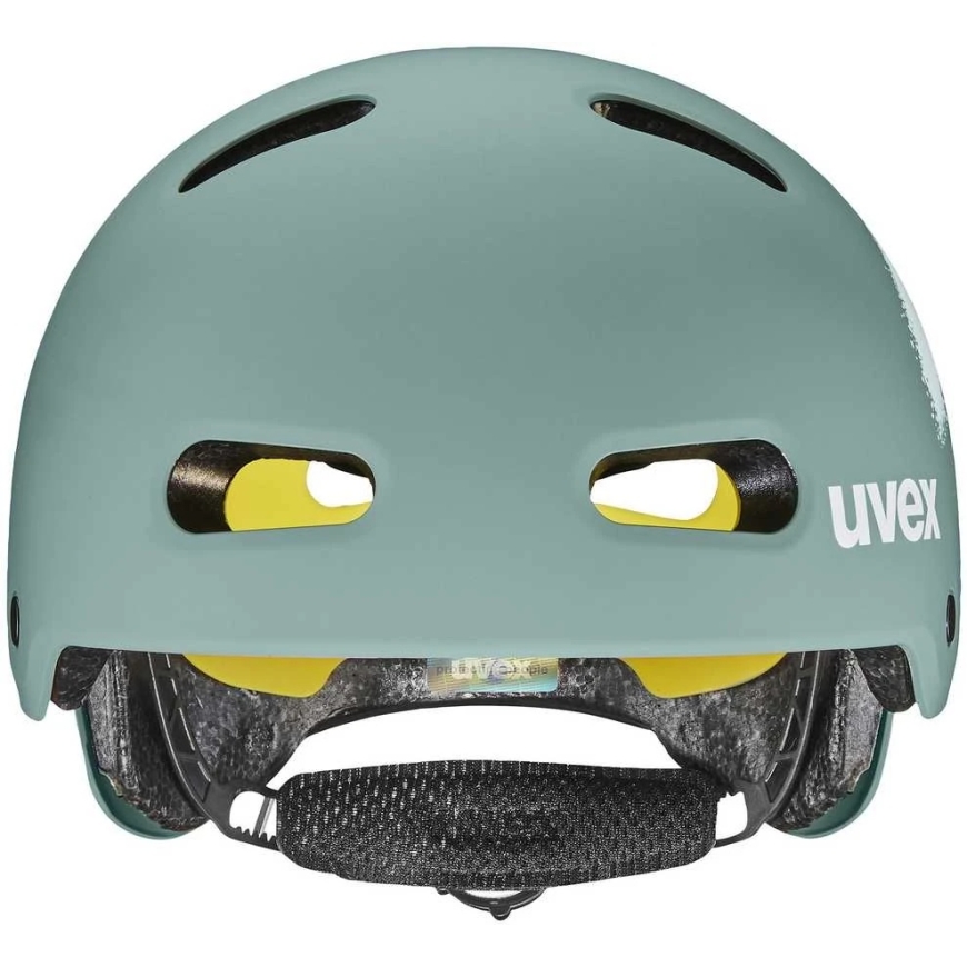 Шлем Uvex kid 4 style MIPS spray sage зеленый матовый-51-55CM